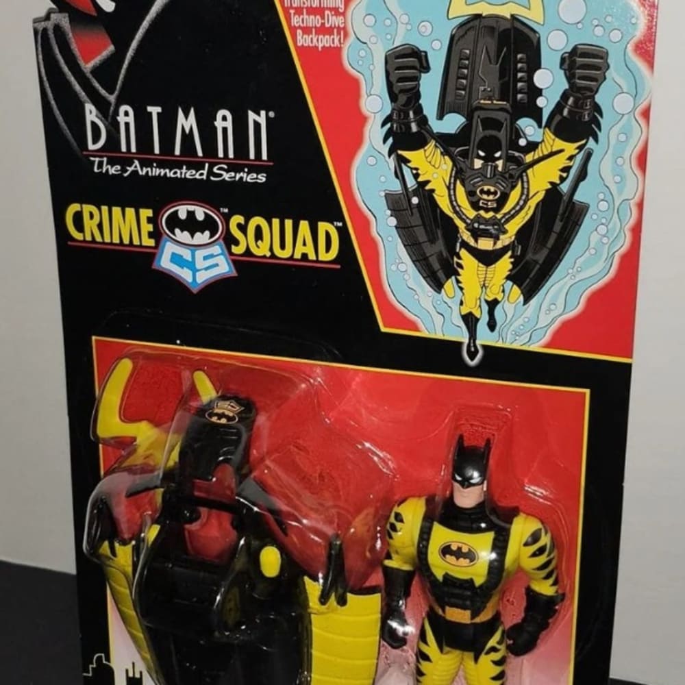 1995 Kenner Batman Animated Series Sea Claw Batman Action Figure New Sealed Package Crime Squad